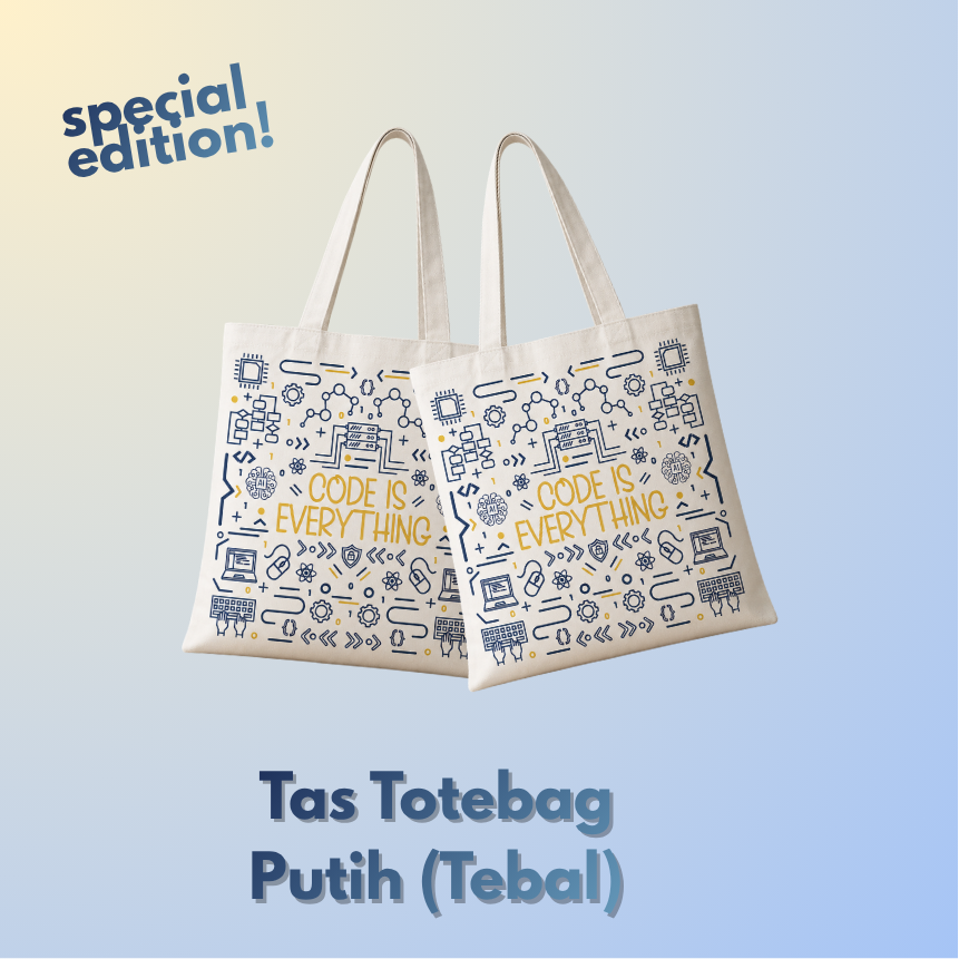 Tas Totebag: Putih [ READY STOK ]